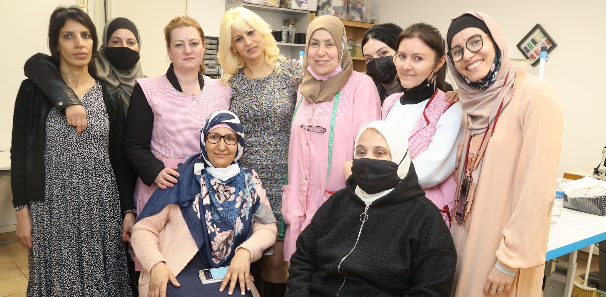 Photo de l'équipe de confection marseille