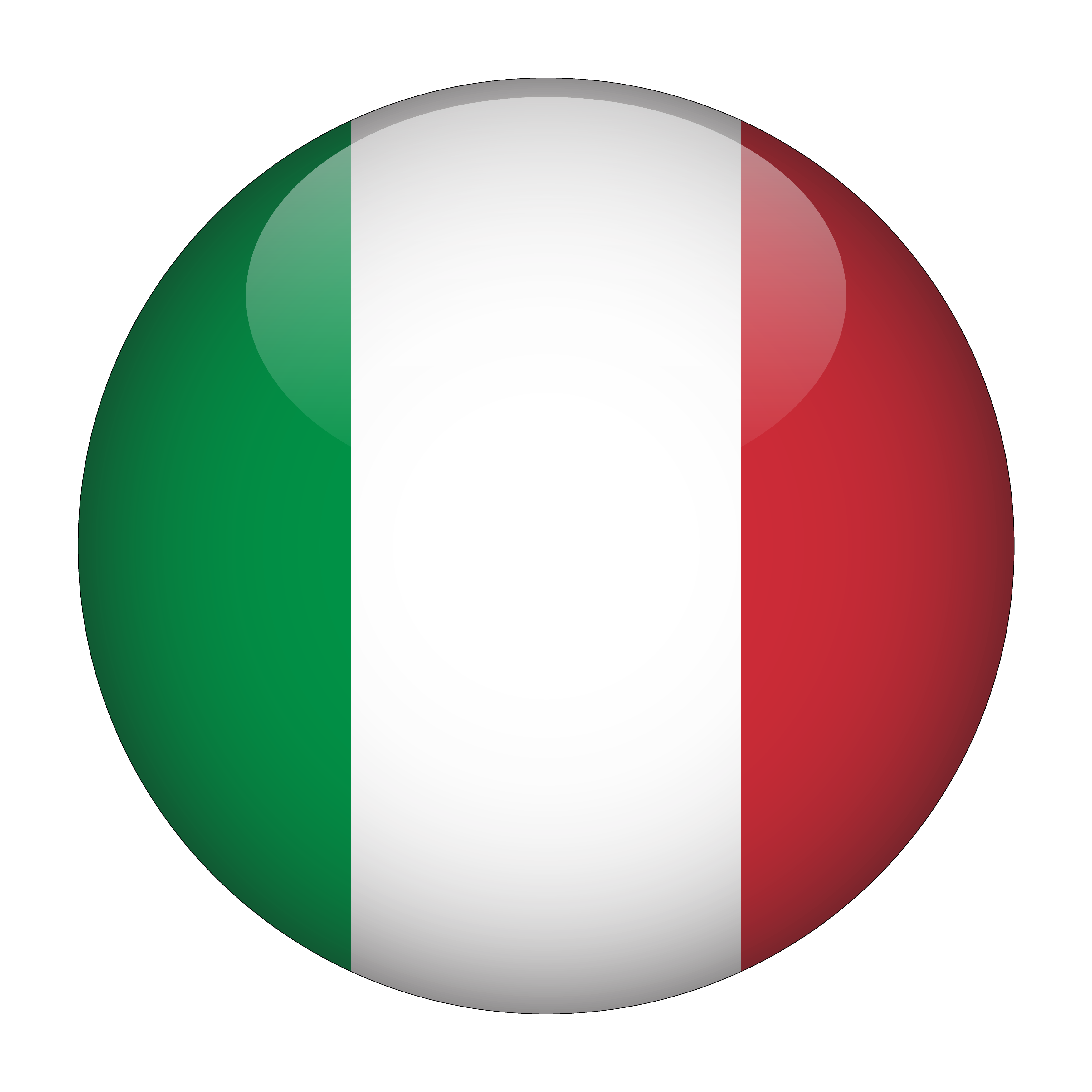 drapeau italie en 3d